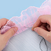 10M Polyester Pleated Lace Trim Ribbon DIY-GF0009-03A-6