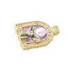 Brass Enamel Pendants LS-KK-F886-01G-07-2