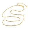 Brass Ball Chain Necklaces KK-P304-03G-4