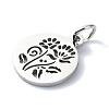 Non-Tarnish 304 Stainless Steel Charms STAS-C097-46P-06-2