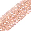 Electroplate Glass Beads Strands EGLA-A044-T3mm-B21-1