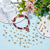 150Pcs 3 Sizes Brass Crimp Beads Covers KK-UN0003-82-2