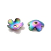 Ion Plating(IP) 304 Stainless Steel Bead Caps X-STAS-K113-01MC-3