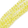 Transparent Electroplate Glass Beads Strands EGLA-F153-AB01-1