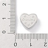 Mother's Day Tarnish Resistant 304 Stainless Steel European Beads STAS-K286-04J-P-3