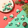 12Pcs Christmas Opaque Resin Pendants RESI-YW0004-83-4