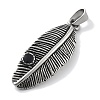 Retro 304 Stainless Steel Enamel Pendants STAS-Z098-28AS-2