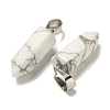 Natural Howlite Pendants G-Z067-07P-07-3