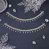 2pcs Crystal Glass Rhinestone Shoes Chain FIND-NB0002-33-3