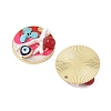 Rack Plating Alloy Enamel Pendants FIND-Z062-01G-04-2