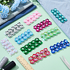 100Pcs 10 Colors Plastic Flower Sequins and Beads for Clothes FIND-ME0002-07-3