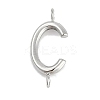 304 Stainless Steel Letter Connector Charms LS-STAS-M108-01P-03-1