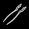 Opaque Acrylic Hair Sticks OHAR-C011-03B-2