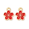 Alloy Enamel Charms ENAM-C005-34G-04-2