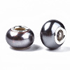 Imitation Pearl Style Resin European Beads RPDL-T003-001-3