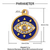 304 Stainless Steel with Enamel Pendants SA-OY002-27G-01-2
