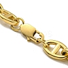 Ion Plating(IP) 304 Stainless Steel Oval Link Chain Bracelets LS-BJEW-D030-11A-G-3