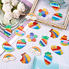 45Pcs 9 Styles Acrylic Cabochons MACR-CJ0001-29-6
