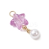 Transparent Acrylic Pendants PALLOY-JF04765-4