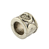 Tibetan Style Alloy Column European Bead Enamel Settings TIBEB-5087-AS-LF-2