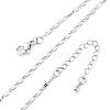 Brass Oval Link Chain Necklaces for Women NJEW-D302-10P-2