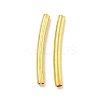 Brass Curved Tube Beads KK-B120-04F-G-1