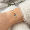 925 Sterling Silver Eye Link Bracelet for Women STER-M116-11G-3