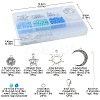 DIY Ocean Theme Glass Seed & Alloy Pendant Jewelry Kits DIY-FS0006-16-4