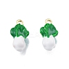 Brass Enamel Pendants KK-G432-05G-1