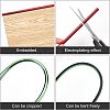 2Pcs Fibre Car Steering Wheel Cover and 12Pcs PVC Air Conditioner Strip Decoration Cover AJEW-FH0002-40-3
