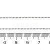 1mm Brass Ball Chain Adjustable Slider Necklaces KK-K398-28S-5