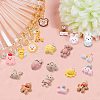 40Pcs 20 Style Opaque Resin Pendants RESI-SZ0002-70-3