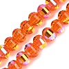 Electroplate Transparent Glass Beads Strands EGLA-B011-08A-AB10-1