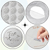 Round Plastic Silver Foil Embossed Picture Stickers DIY-WH20008-005-3
