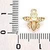 Brass Micro Pave Clear Cubic Zirconia Pendants KK-T075-19G-03-3