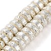 Electroplated Natural Lava Rock Beads Strands G-I360-A04-04-1