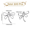 100Pcs Dragonfly Tibetan Style Alloy Pendants TIBEP-SC0003-46-2