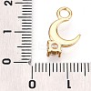 Brass Micro Pave Clear Cubic Zirconia Pendants KK-T075-50G-3