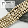 Eco-Friendly  Dyed Glass Pearl Round Beads Strands HY-A002-8mm-RB021-3