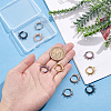 10 Pairs 5 Colors 304 Stainless Steel Hoop Earring Findings STAS-DC0011-06-3