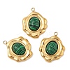 Synthetic Malachite Pendants STAS-P380-15G-03-1