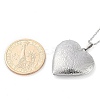 Anti-Tarnish 304 Stainless Steel Heart Locket Pendant Cable Chain Necklaces for Women LS-NJEW-M050-04C-P-5
