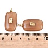 Dyed Natural White Jade Pendants G-H328-03G-A07-5