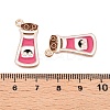 Halloween Theme Alloy Enamel Pendants ENAM-T020-07I-3