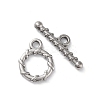Non-Tarnish 304 Stainless Steel Ring Toggle Clasps STAS-A092-09D-P-1