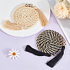 6Pcs 2 Colors Nylon Cotton Braided Chain Belt AJEW-CP0008-17-4