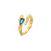 Golden Stainless Steel Open Cuff Ring OP8131-3-1
