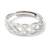Non-Tarnish 304 Stainless Steel Hollow Sailor's Knot Adjustable Rings RJEW-D006-21P-2