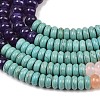Natural Quartz & Dyed White Jade & Rose Quartz & Yellow Aventurine & Synthetic Turquois Beads Strands G-Z135-C07-5