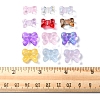 60Pcs 12 Style Transparent Spray Painted Glass Beads GLAA-FS0001-49-6